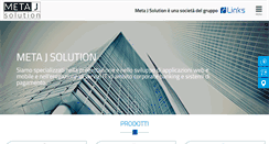 Desktop Screenshot of metajsolution.it